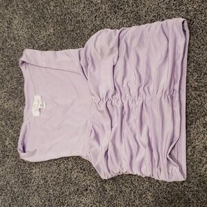 5/$25- Light Purple Stretch Crop Top